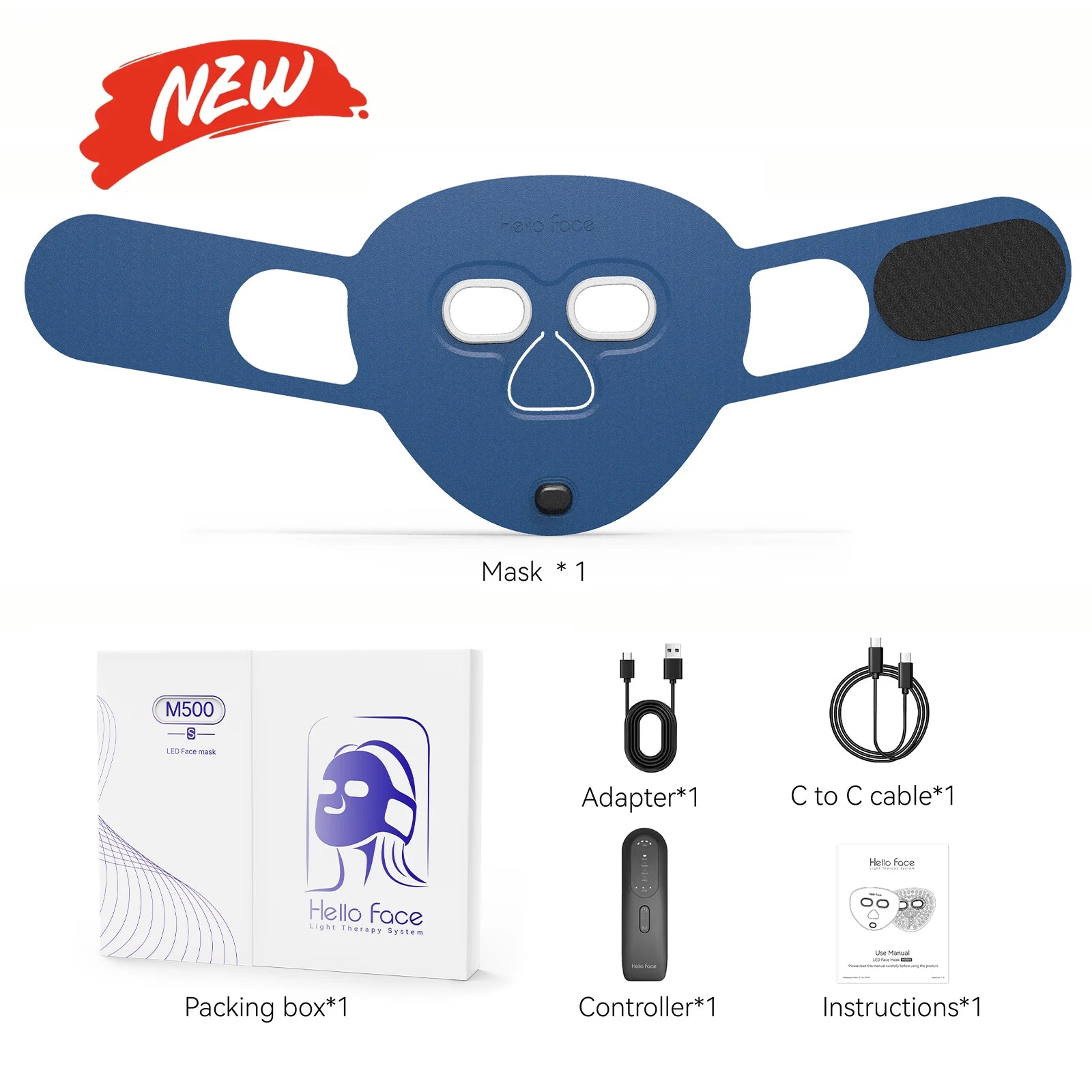 NEVRUXA LED Light Therapy Face Mask