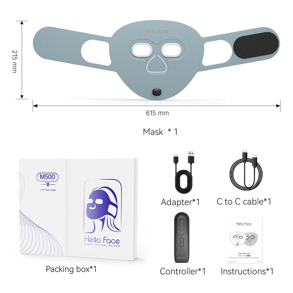 NEVRUXA LED Light Therapy Face Mask