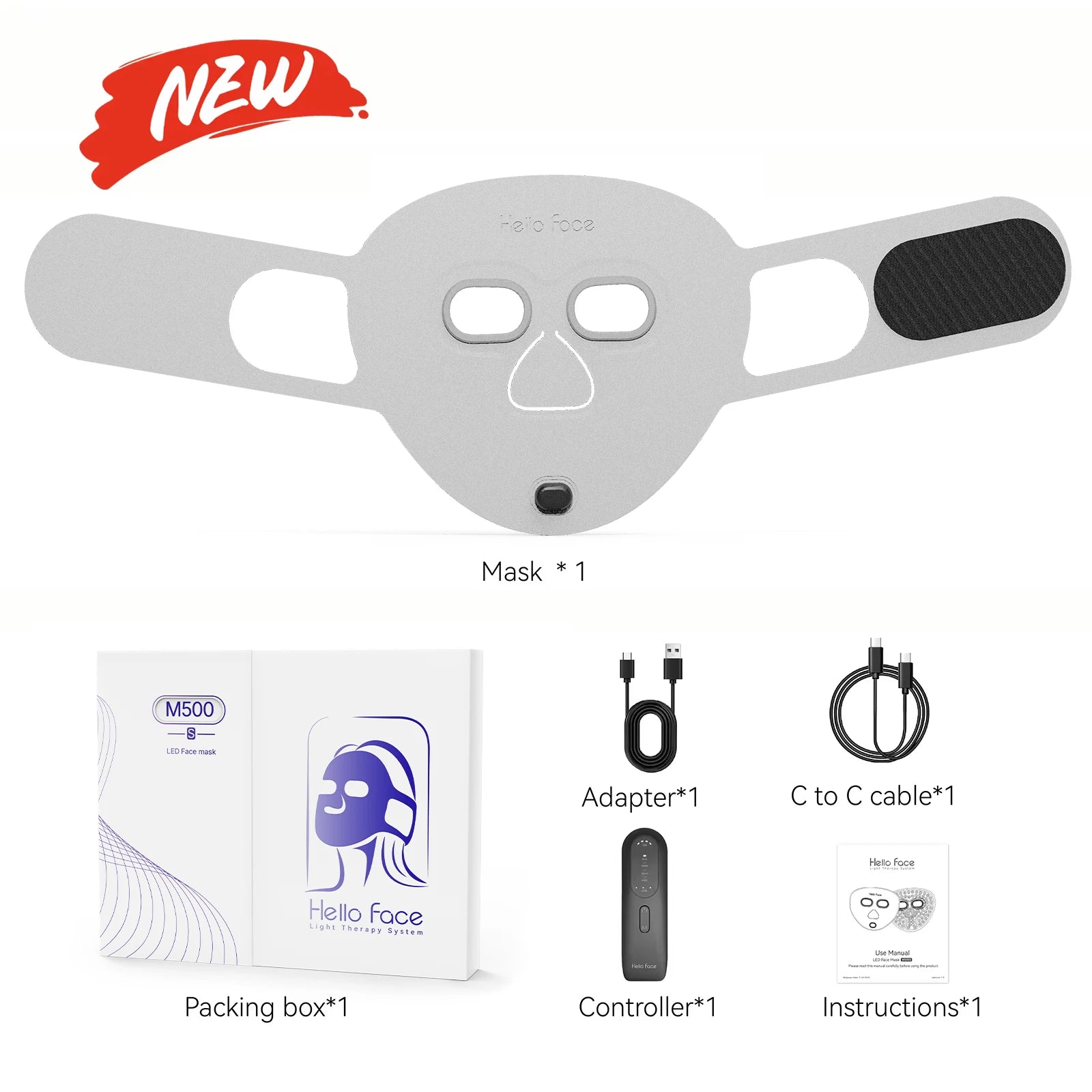 NEVRUXA LED Light Therapy Face Mask
