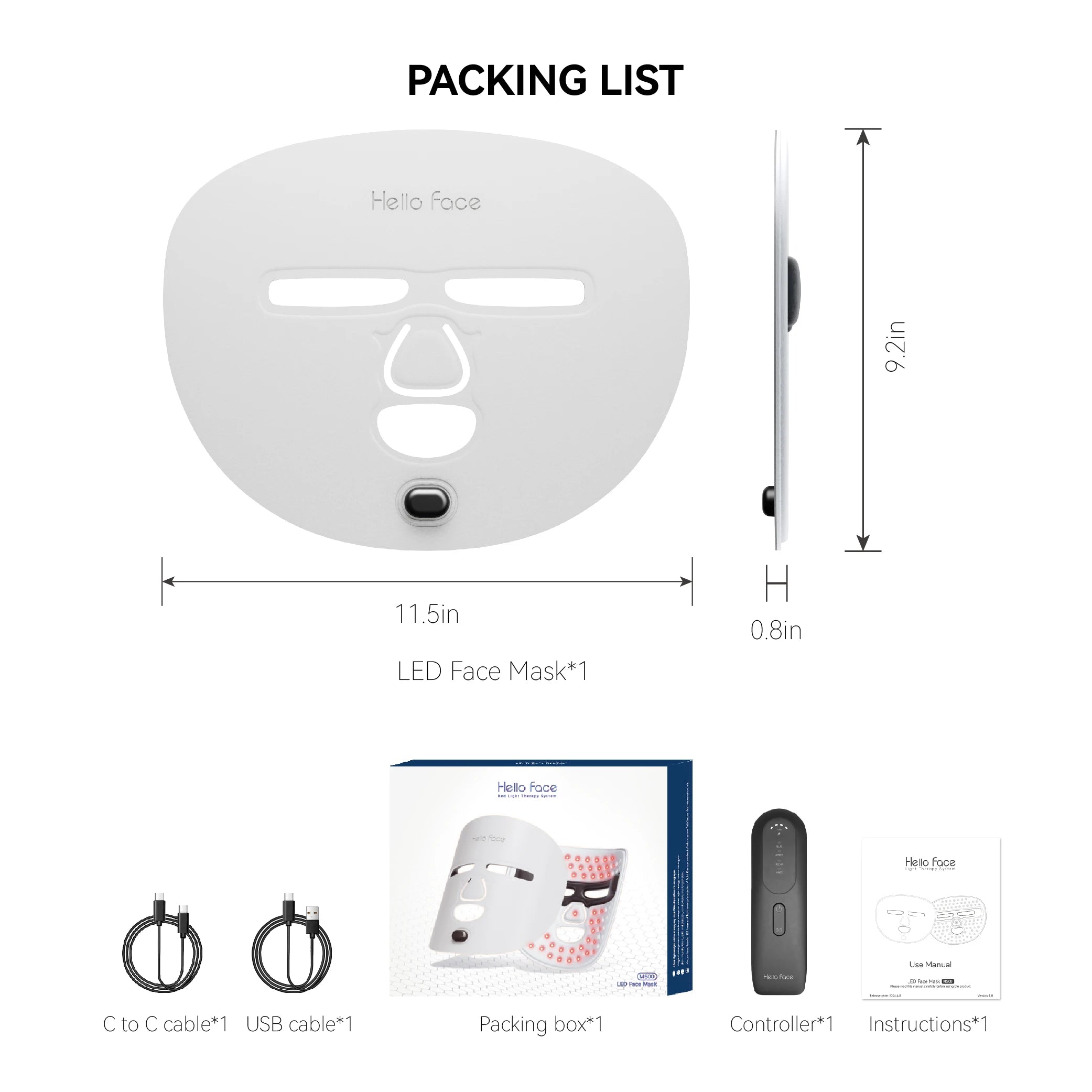 NEVRUXA LED Light Therapy Face Mask